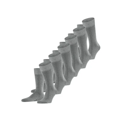 Image of Falke Happy 6PACK Everyday Casual Socks, Men&#039;s, Size: 11.5 14, Light greymel