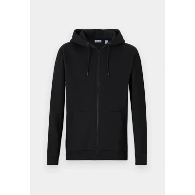 Image of Only &amp; Sons Onsceres LIFE ZIP Hoodie Zipup sweatshirt, Men&#039;s, Size: XS, Black