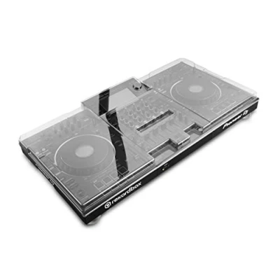 Image of Decksaver Cover for Pioneer DJ XDJ XZ Super Durable Polycarbonate Protective lid in Smoked Clear Colour, Made The UK DJs&#039; Choice Unbeatable Protection, Transparent,