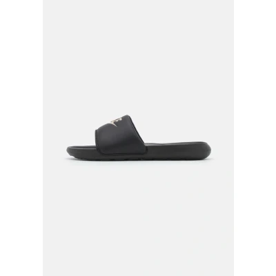 Image of Nike Sportswear Victori ONE Slide Mules, Men&#039;s, Size: 15, Black/metallic gold High quality imitation leather