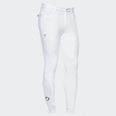 Image of Cavalleria Toscana Mens New Grip Breeches White IT42 UK26 FR34 Riding Horse Equestrian