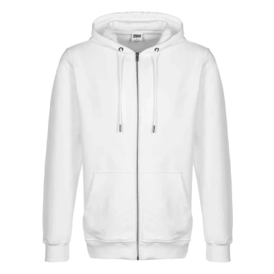 Image of Urban Classics Terry Zipup sweatshirt, Men&#039;s, Size: Medium, White