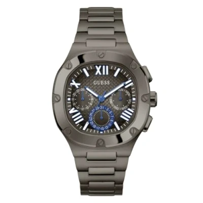 Image of Guess Headline Watch, Men&#039;s, Size: One Size, Gunmetal