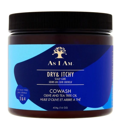 Image of As I Am Dry and Itchy Scalp Care Olive Tea Tree Oil Co Wash 454g