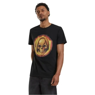 Image of Mister TEE SUN Death Print Tshirt, Men&#039;s, Size: XL, Black