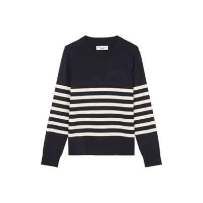 Image of Marc O&#039;Polo Denim LONG Sleeve CREW NECK Jumper, Women&#039;s, Size: XXS, Dark blue