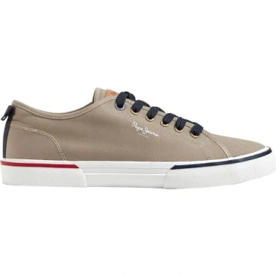 Image of Pepe Jeans Herren Kenton Smart 22 Sneaker, Brown Camel Beige, 6 UK
