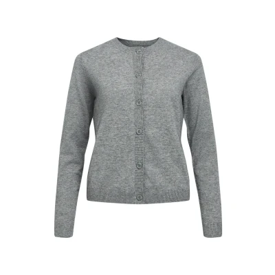 Image of Object Objthess NOOS Cardigan, Women&#039;s, Size: XS, Medium grey melange
