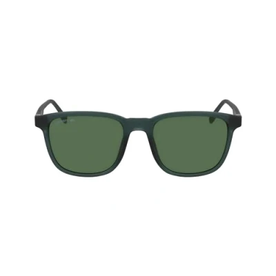 Image of Lacoste Unisex Sunglasses, Size: 53, Matte green