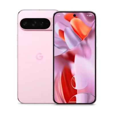 Image of Google Pixel 9 Pro XL Android smartphone with Gemini without SIM lock, triple rear camera system, 24 hour battery life, and a 6.8 inch Super Actua display Rose Quartz, 256GB