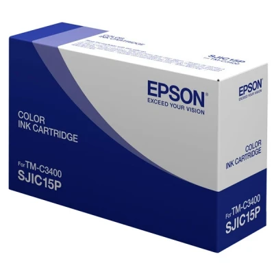 Image of TM C3400 Epson S020464 (SJIC15P) 3 colour cartridge (original)
