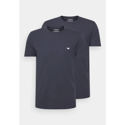 Image of Emporio Armani CREW NECK 2 PACK Undershirt, Men&#039;s, Size: Large, Marine