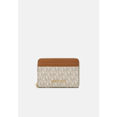Image of Michael Kors JET SET COIN CARD CASE Wallet, Women&#039;s, Size: One Size, Vanilla