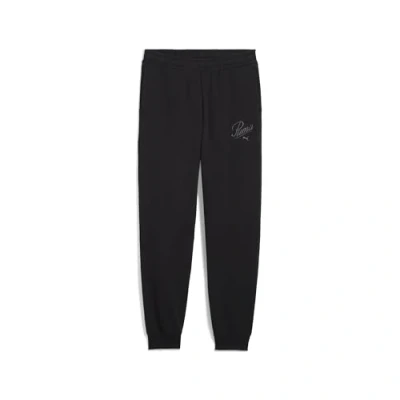 Image of Puma Essentials Script Tracksuit bottoms for kids, Size: 14y, Black