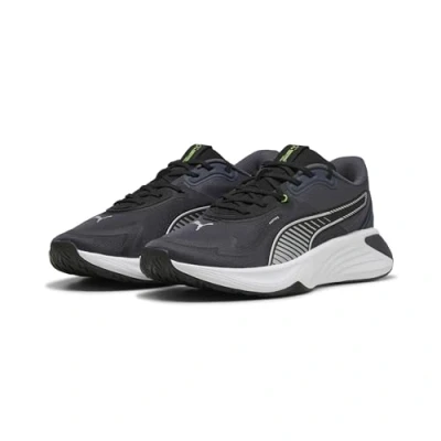 Image of Puma PWR Hybrid TR Unisex Training shoe, Size: 6, Galactic gray/black/green glare Textile/synthetics