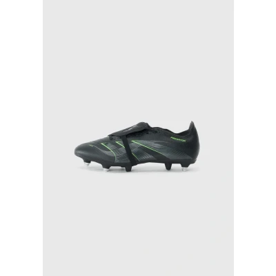 Image of adidas Unisex&#039;s Predator League Fold Over Tongue Soft Ground Football Boots, EU, Core Black Carbon Lucid Lemon, 12.5 UK
