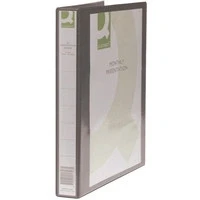 Image of Q Connect Presentation 25mm 4D Ring Binder A4 Black KF01328