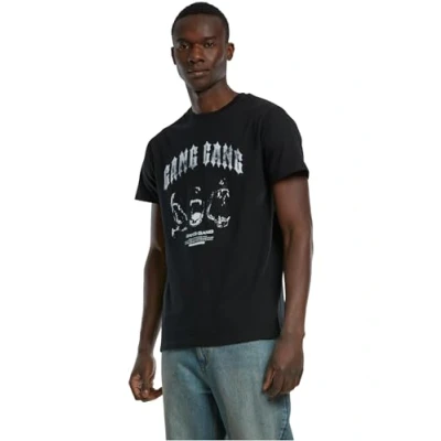 Image of Mister TEE GANG Print Tshirt, Men&#039;s, Size: Small, Black