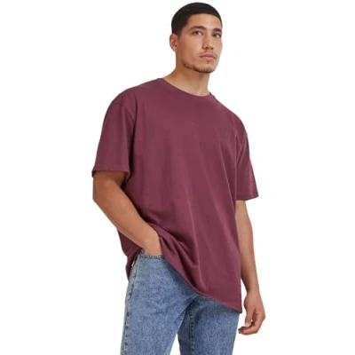 Image of Urban Classics Heavy Basic Tshirt, Men&#039;s, Size: 3XL, Cherry