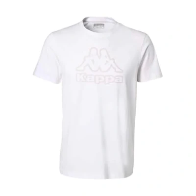 Image of Kappa Print Tshirt, Men&#039;s, Size: XXL, White