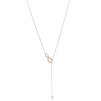 Image of Swarovski SWA INFINITY:NECKLACE Y INF Necklace, Women&#039;s, Size: One Size, Crystal