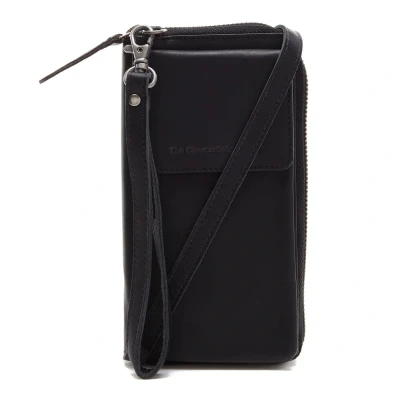Image of The Chesterfield Brand Leather Phone Pouch Black Malaga