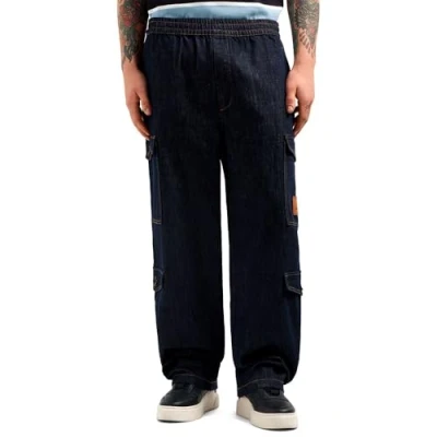 Image of Armani Exchange Trouser Relaxed fit jeans, Men&#039;s, Size: 38, Blue denim