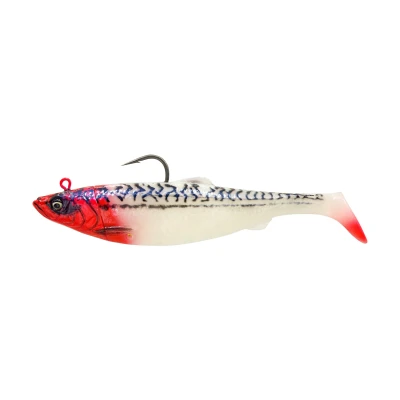 Image of Savage Gear 4D Herring Big Shad Rubber Fish Colour: Red Head Mackerel, Length / Weight: 32 cm 560 g