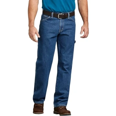 Image of Dickies Utility Relaxed fit jeans, Men&#039;s, Size: 34x30, Stonewashed indigo blue