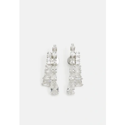 Image of Swarovski Matrix Earrings silvercoloured, Women&#039;s, Size: One Size, Silver coloured