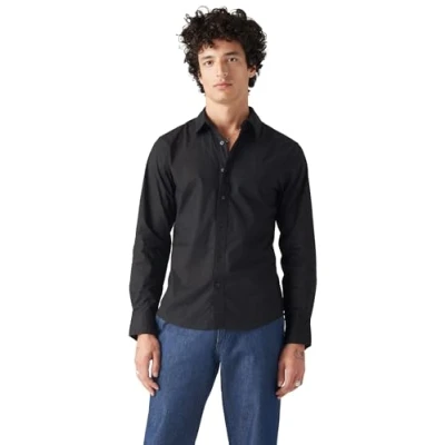 Image of Levi&#039;s Battery SLIM Shirt Dean stripe estate, Men&#039;s, Size: XS, estate