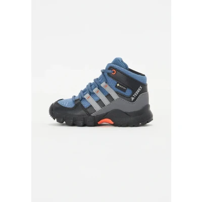 Image of Adidas Terrex MID Goretex Hiking Unisex Winter boots for kids, Size: 7K, Black/grey Synthetics/textile