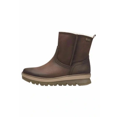 Image of Jana Damen Winterstiefel ohne Absatz Wasserabweisend Vegan, Braun (Cognac), 39 EU