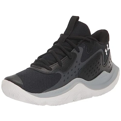 Image of Under Armour Court Performance JET Training shoe black, Size: 3, Black Leather and textile