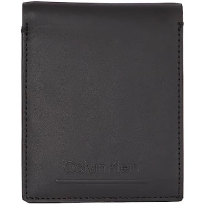 Image of Calvin Klein Men&#039;s Must Bifold 5CC W/Coin K50K510877 Wallets, Black (Ck Check), OS, OS