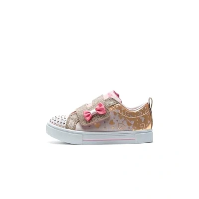 Image of Skechers Twinkle Sparks Trainers Light pink/rose gold for kids, Size: 9.5K, Textile