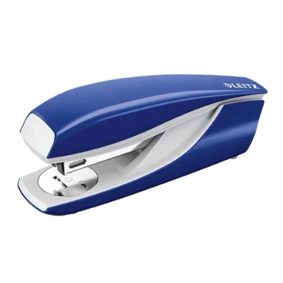 Image of Leitz 55020035 Ergonomic Metal Stapler, Blue, 30 Sheets
