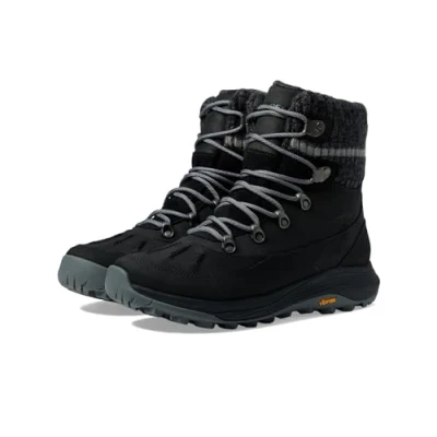 Image of Merrell Siren 4 Thermo MID ZIP WP Hiking shoes, Women&#039;s, Size: 4.5, Black Leather and textile