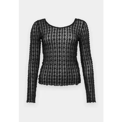 Image of ONLY Onltwinky Long sleeved top, Women&#039;s, Size: XS, Black