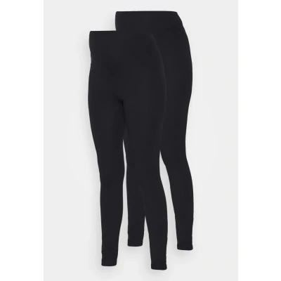 Image of Mamalicious Mlemma LONG 2 PACK Leggings Trousers, Women&#039;s, Size: 14, Black