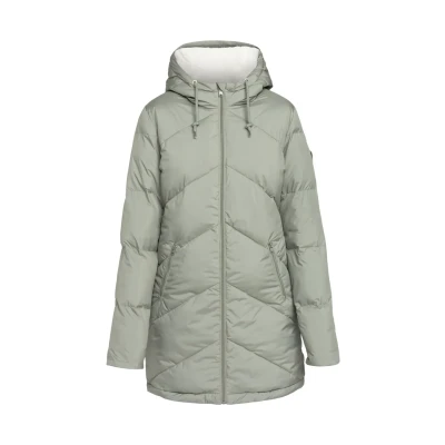 Image of Roxy Better Weather Longline Hooded Puffer Jacket for Women