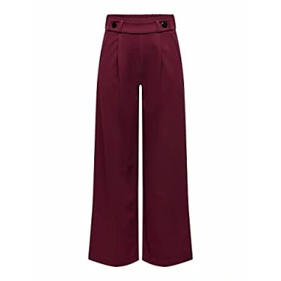 Image of JDY Jdygeggo NEW LONG PANT Trousers, Women&#039;s, Size: Lx32, Windsor wine