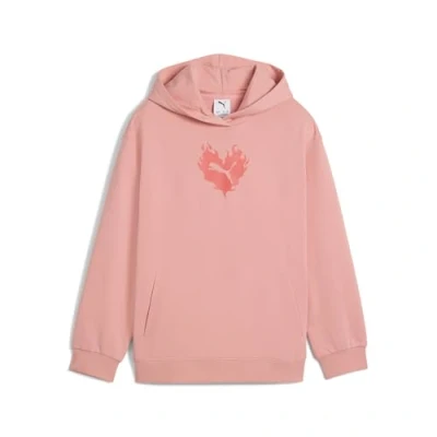 Image of PUMA Girl&#039;s Flaming Love Hoodie Tr G Hoodies (pack of 1)