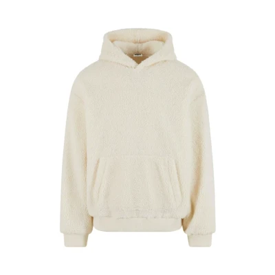 Image of Urban Classics Teddy Hoodie, Men&#039;s, Size: 5XL, Whitesand