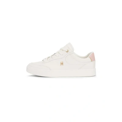 Image of Tommy Hilfiger Essential CHIC Court Trainers, Women&#039;s, Size: 3.5, Ancient white Leather