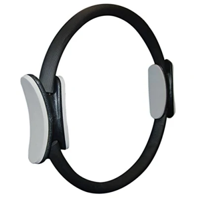 Image of Sveltus Unisex Adult Pilates Ring, Black/Grey, Diam. Approx. 38 cm