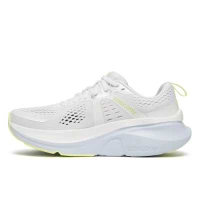 Image of Saucony Guide 18 Road running shoes, Women&#039;s, Size: 6, White/ice melt Textile/synthetics