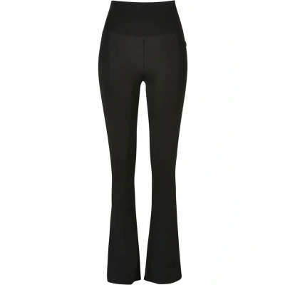 Image of Urban Classics Women&#039;s Organic Stretch Jersey Bootcut Leggings Yoga Pants, Black, XS