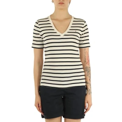 Image of Tommy Hilfiger NEW SLIM CODY Basic Tshirt Breton dark night navy, Women&#039;s, Size: 3XL, navy