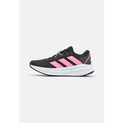 Image of adidas Performance Galaxy Stabilty running shoes, Women&#039;s, Size: 4.5, Core black/bliss pink/carbon Textile/synthetics